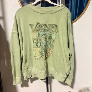 Vans Light Green Crewneck Sweatshirt